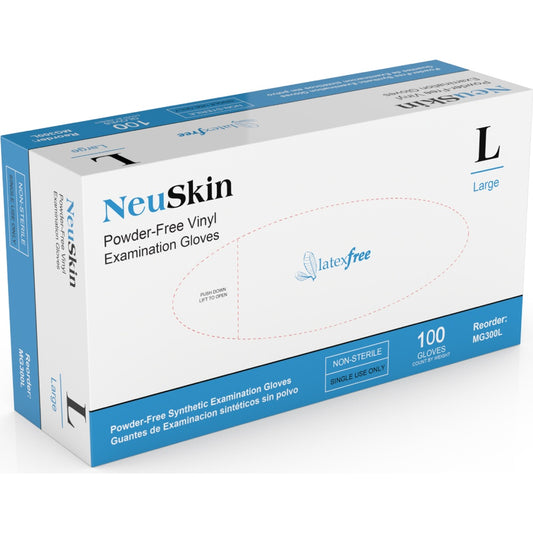 Medgluv NeuSkin Clear Vinyl Exam Gloves - 5.5 mil Powder-Free