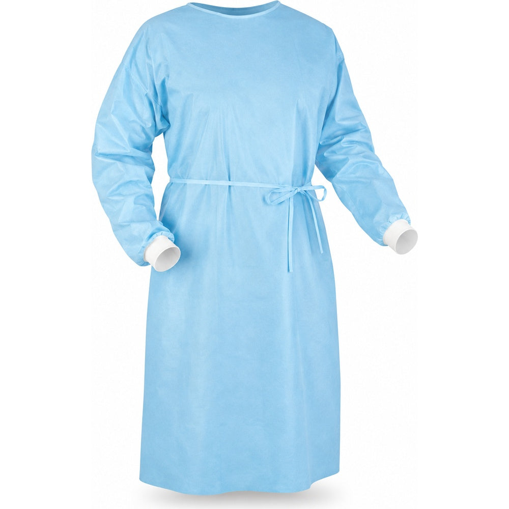 Medgluv AAMI Level 3 Blue Isolation Gowns - Disposable Fluid-Resistant