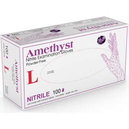 Medgluv Amethyst Dark Blue Nitrile Exam Gloves - 7.2 mil Powder-Free