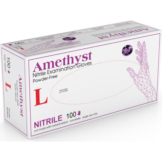 Medgluv Amethyst Dark Blue Nitrile Exam Gloves - 7.2 mil Powder-Free