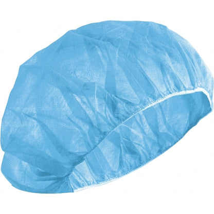 Medgluv Blue Disposable Bouffant Caps - Non-Woven