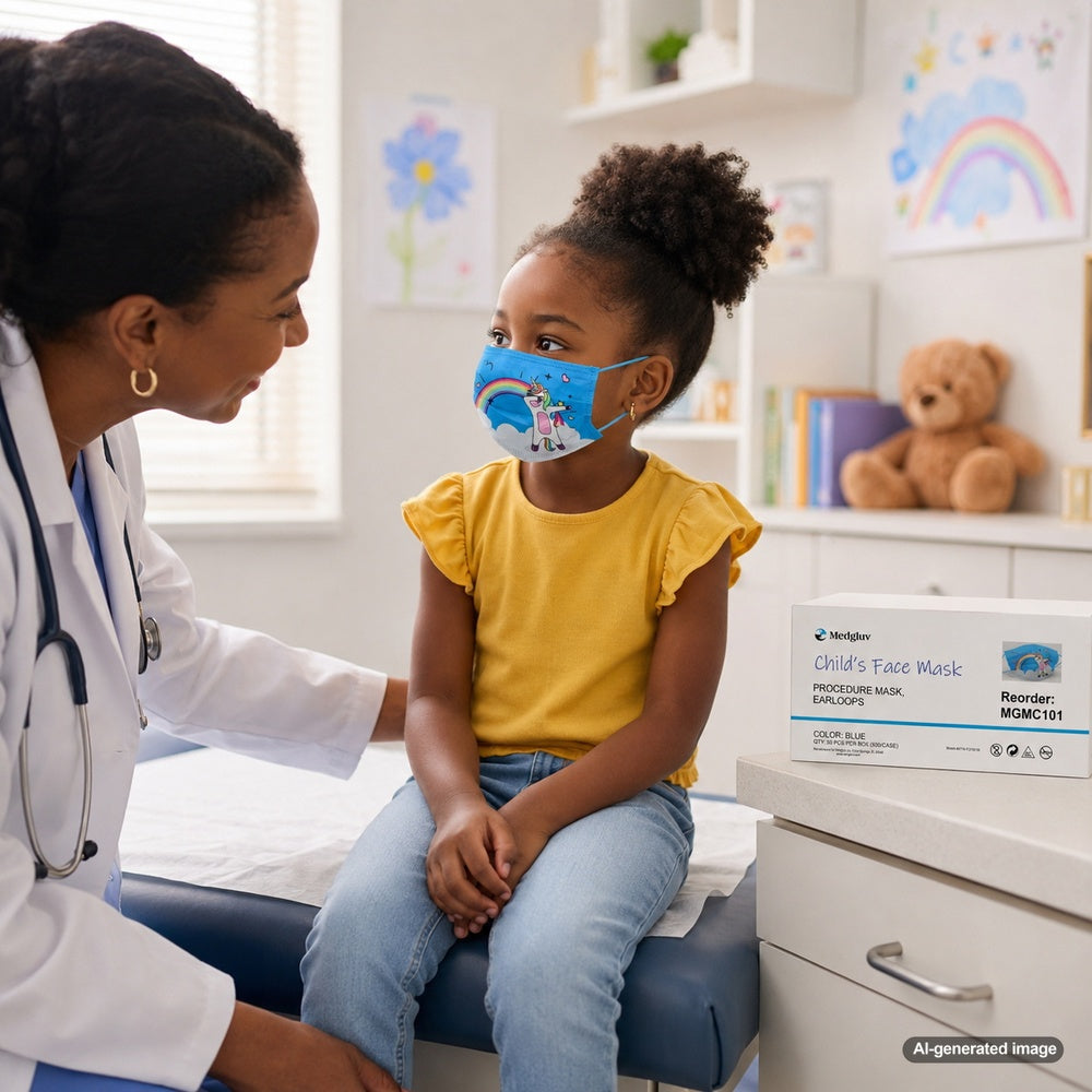 Medgluv Kids Procedure Ear-Loop Masks - Fun Characters
