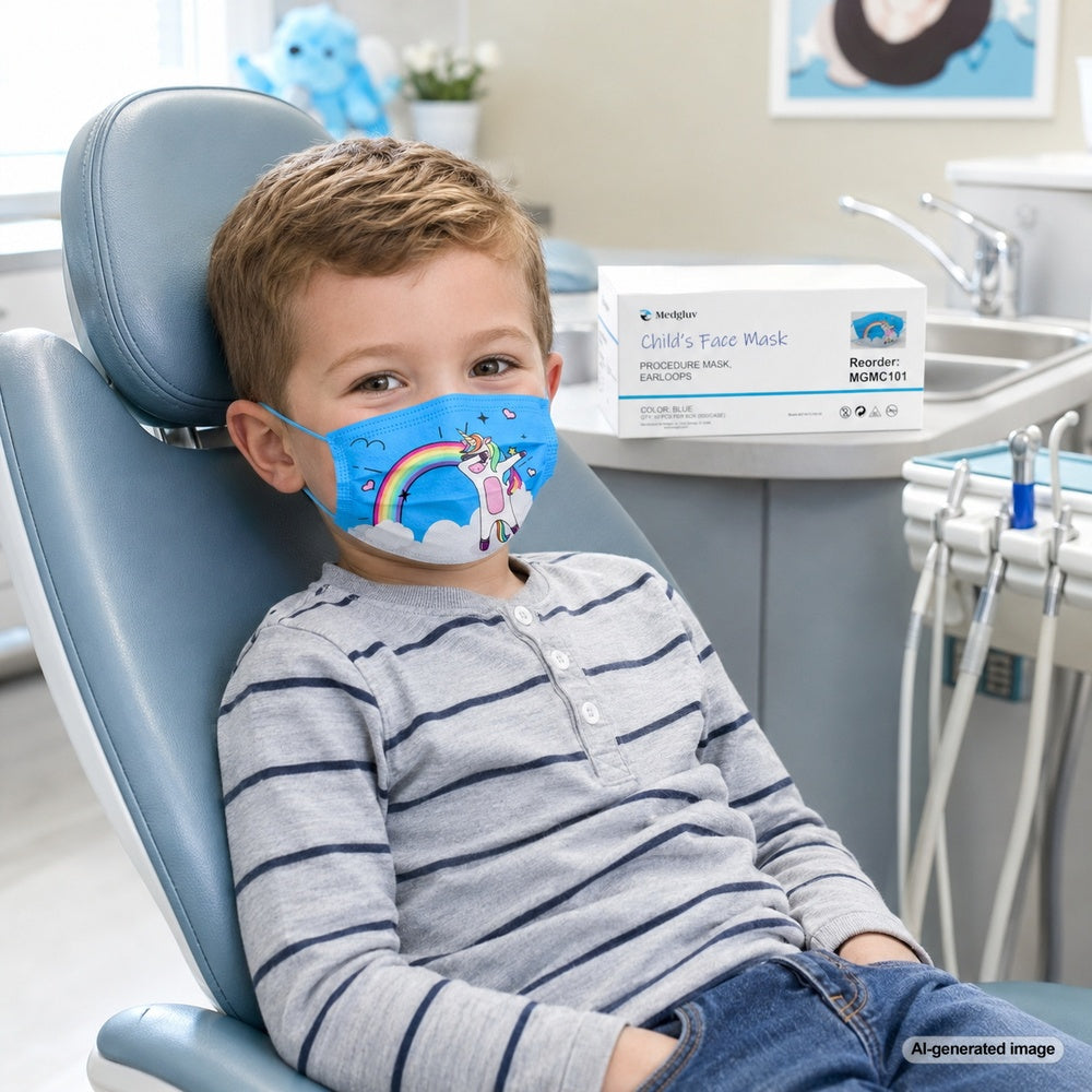 Medgluv Kids Procedure Ear-Loop Masks - Fun Characters