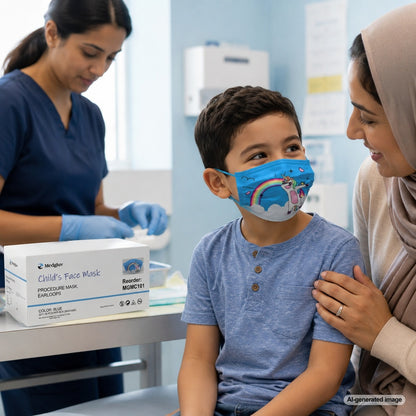Medgluv Kids Procedure Ear-Loop Masks - Fun Characters