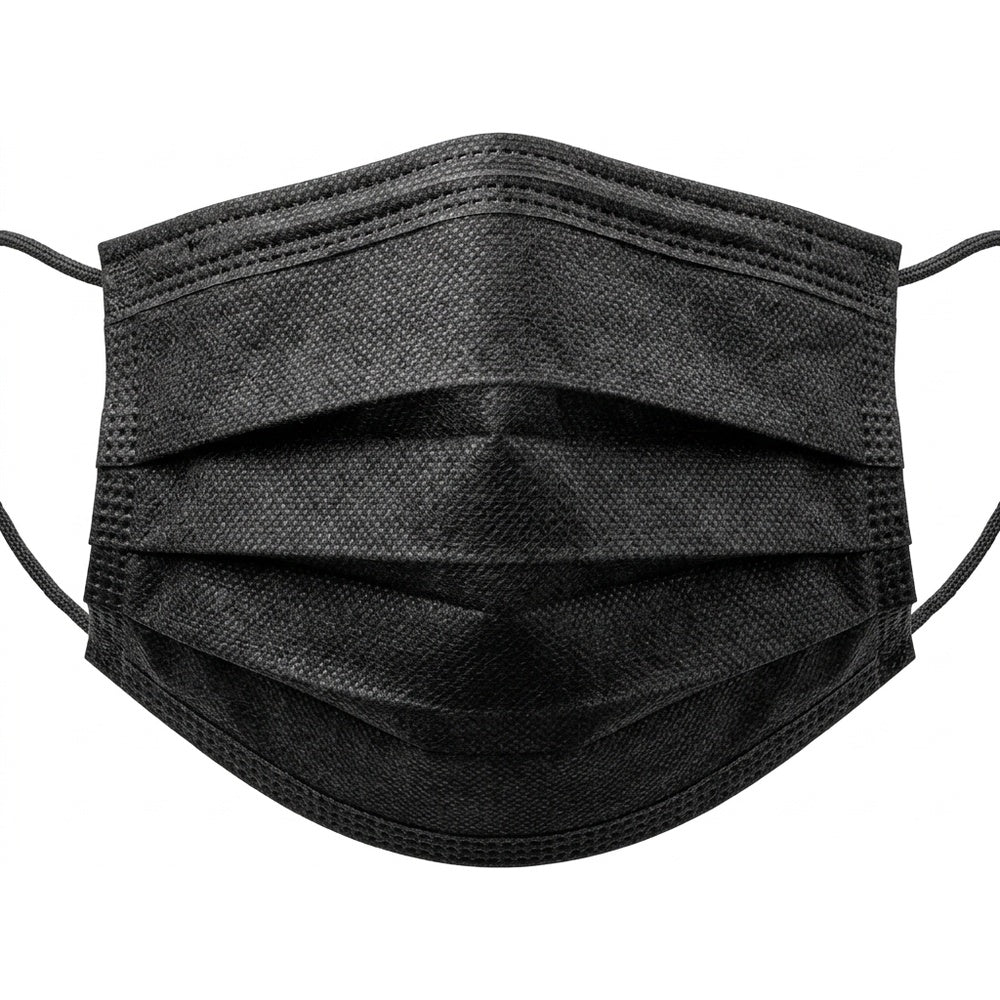 Medgluv NeuMask Black Procedure Ear-Loop Masks