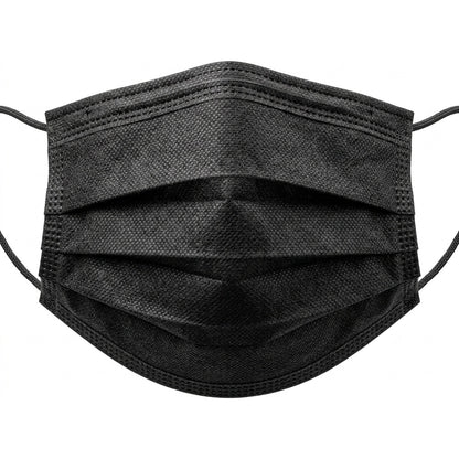 Medgluv NeuMask Black Procedure Ear-Loop Masks
