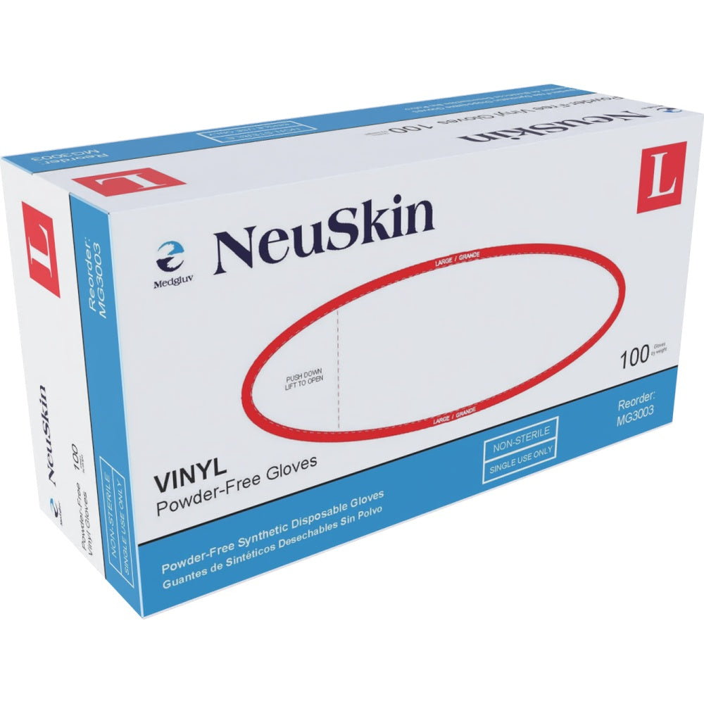 Medgluv NeuSkin Clear Vinyl General Purpose Gloves - 5.5 mil Powder-Free