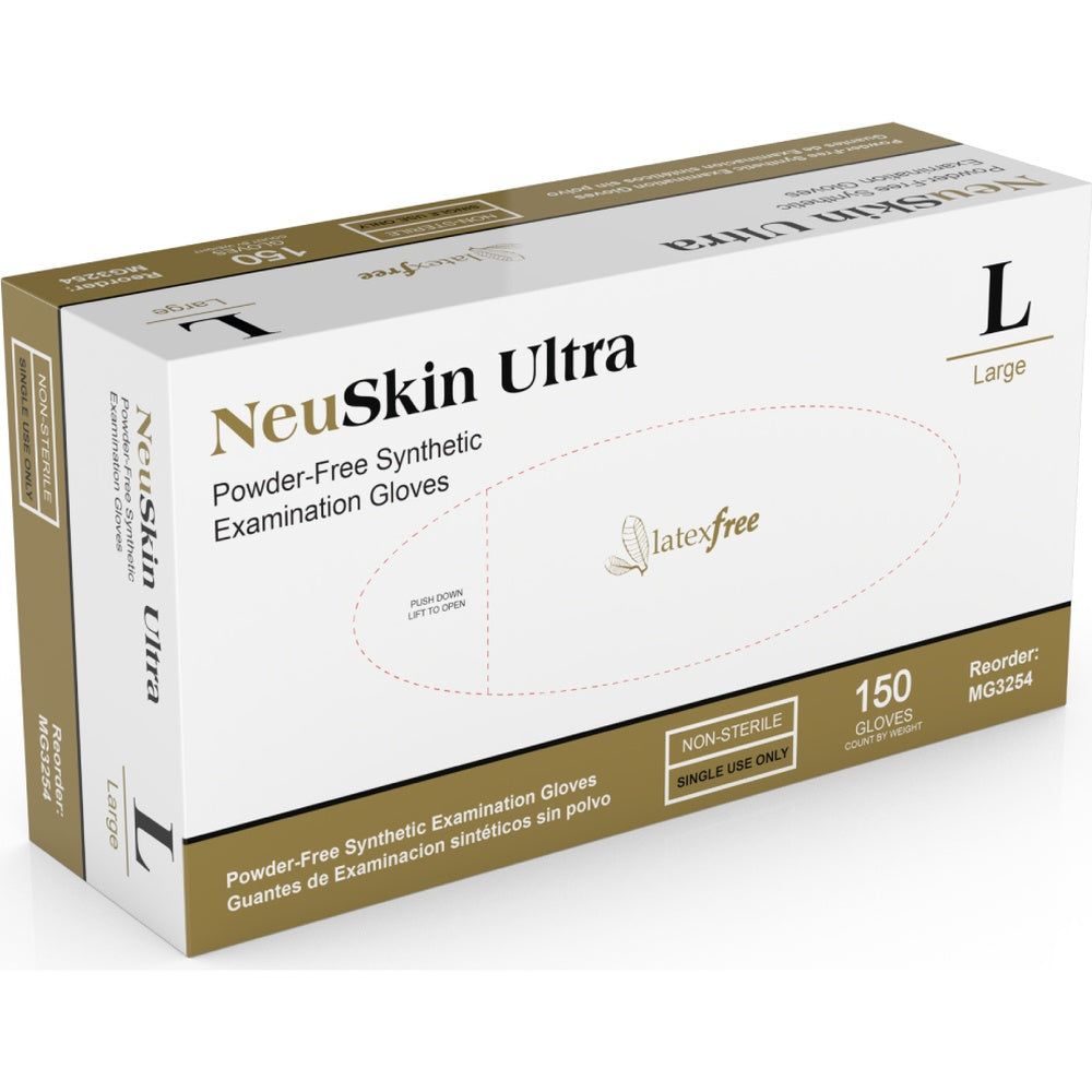 Medgluv NeuSkin Ultra 150 Cream Vinyl Exam Gloves - 5.5 mil Powder-Free