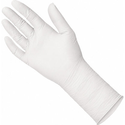 Medgluv NitraGrip White Nitrile Sterile Exam Gloves - 6.3 mil Powder Free - 12-Inch Extended Cuff