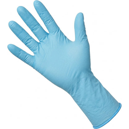 Medgluv NitraGrip XP Blue Nitrile Exam Gloves - 6.5 mil Powder Free - 12-Inch Extended Cuff