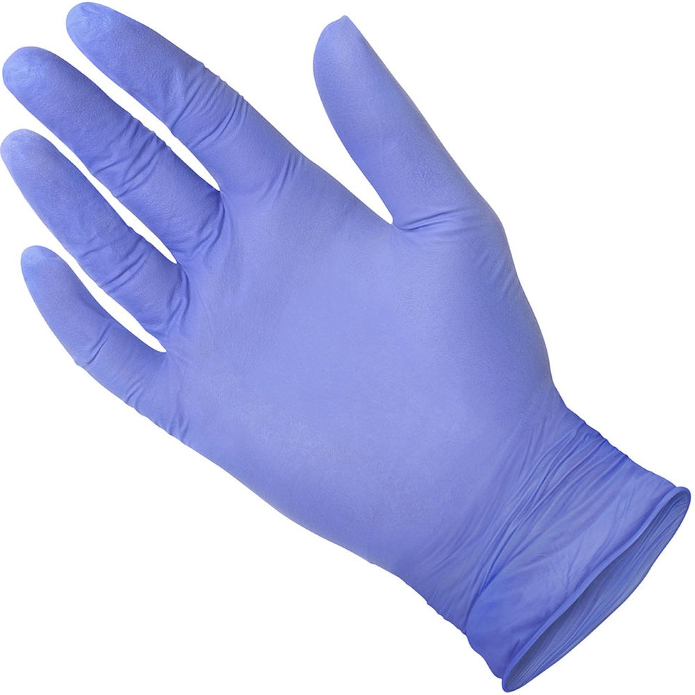 Medgluv NitraPlus 200 Reflex Blue Nitrile Exam Gloves - 3.2 mil Powder-Free
