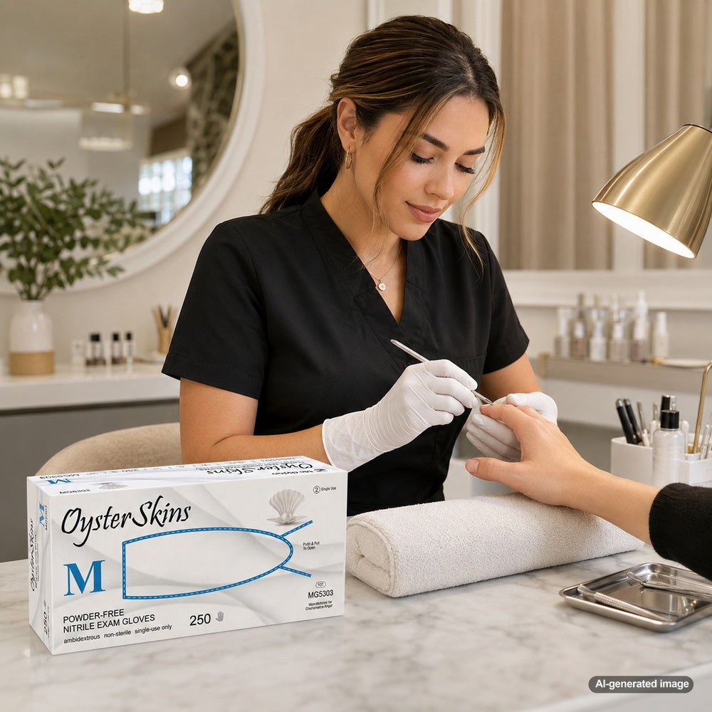 Medgluv OysterSkin 250 Platinum Nitrile Exam Gloves - 3.6 mil Powder-Free