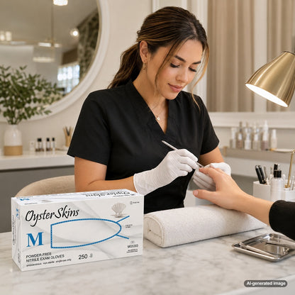 Medgluv OysterSkin 250 Platinum Nitrile Exam Gloves - 3.6 mil Powder-Free