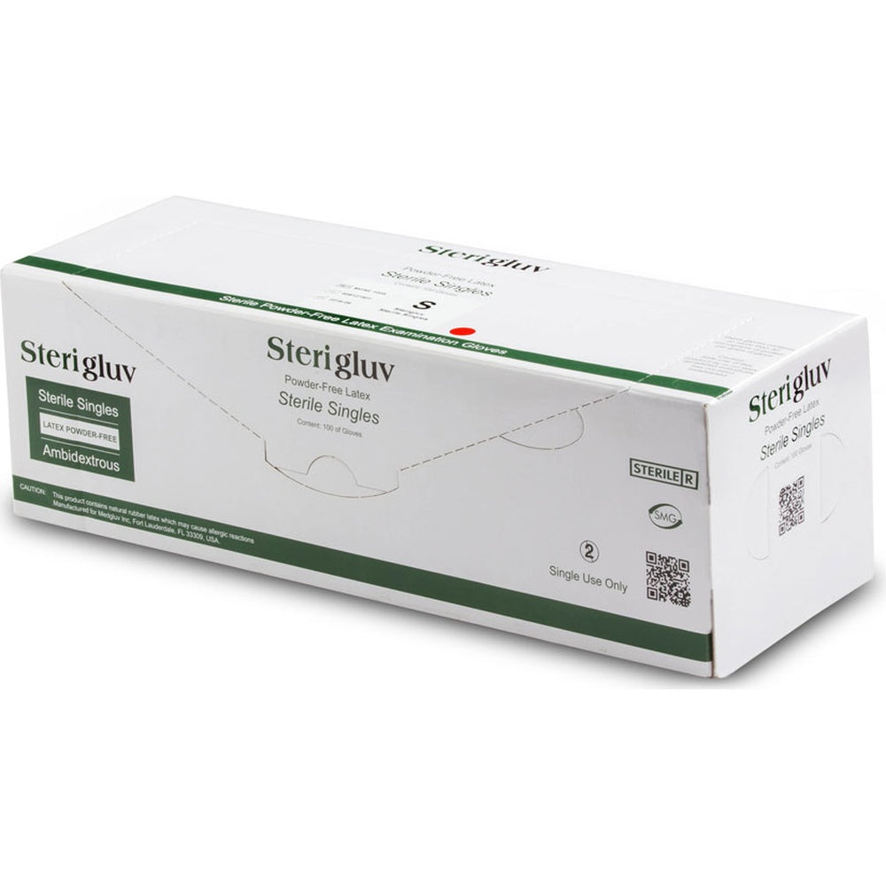 Medgluv Sterigluv Cream Latex Sterile Exam Gloves - 6.5 mil Powder-Free