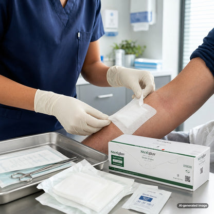 Medgluv Sterigluv Cream Latex Sterile Exam Gloves - 6.5 mil Powder-Free